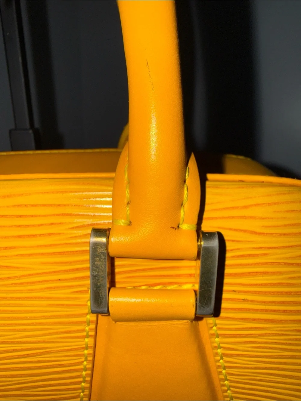 Louis Vuitton Yellow Epi Leather Satchel
